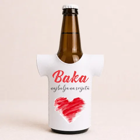 Baka najbolja na svijetu - Majica za flaše – proizvod sa printom