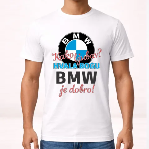Како љубав Хвала богу BMW је добро - Мајица – артикл са принтом
