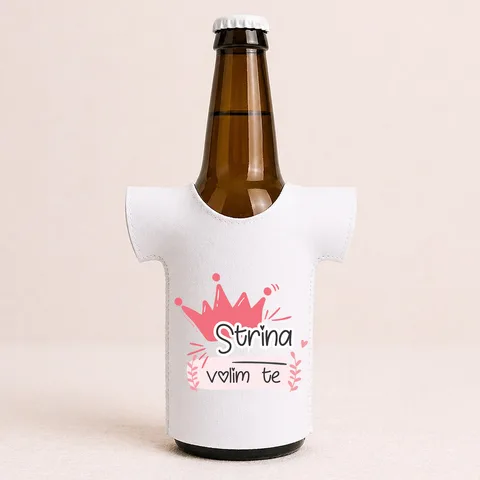Strina volim te - Majica za flaše – proizvod sa printom