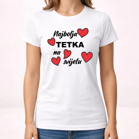 Najbolja tetka na svijetu 2 - Majica - Ženska – proizvod sa printom