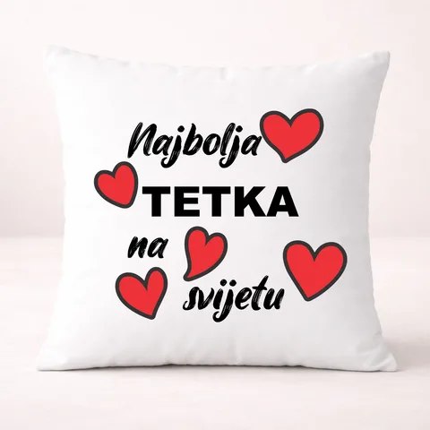 Najbolja tetka - Jastuk – proizvod sa printom
