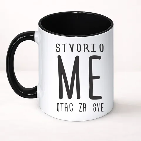 Stvorio me otac za sve - Šolja Classic – proizvod sa printom