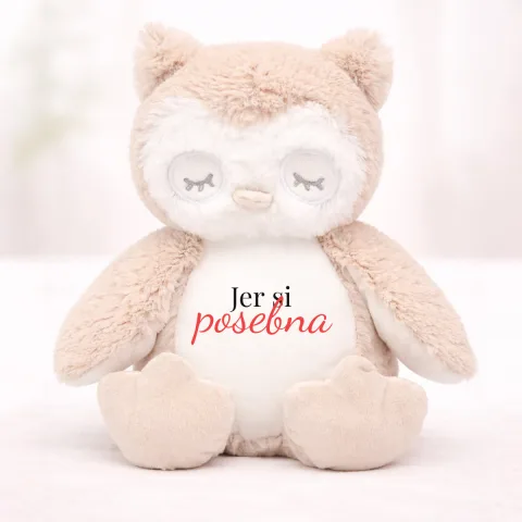Jer si posebna - Plišana igračka - Sova – proizvod sa printom