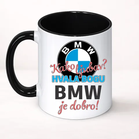 Kako ljubav Hvala bogu BMW je dobro - Šolja Classic – proizvod sa printom