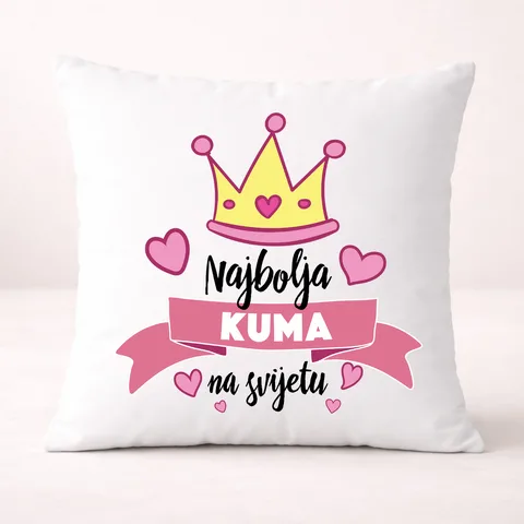 Najbolja kuma na svijetu - Jastuk – proizvod sa printom