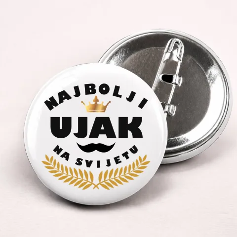 Najbolji ujak na svijetu - Bedževi – proizvod sa printom