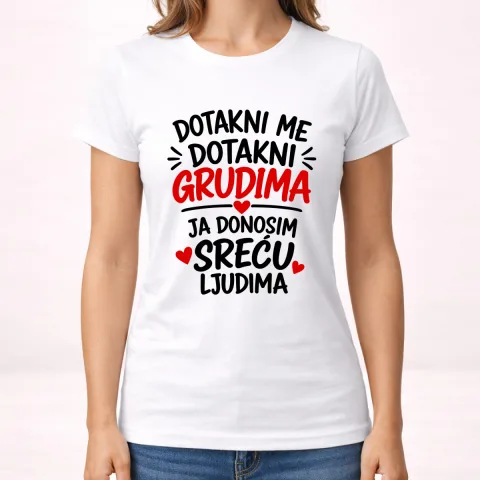 Dotakni me dotakni grudima 1 - Majica - Ženska – proizvod sa printom