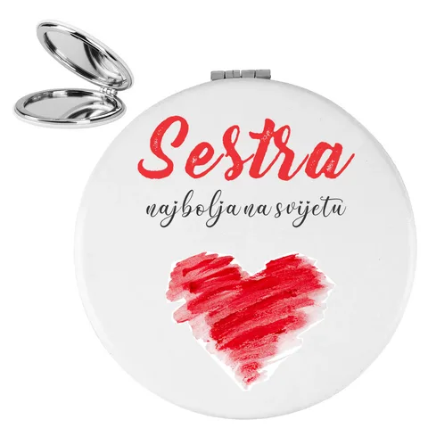 Sestra najbolja na svijetu - Ogledalce – proizvod sa printom