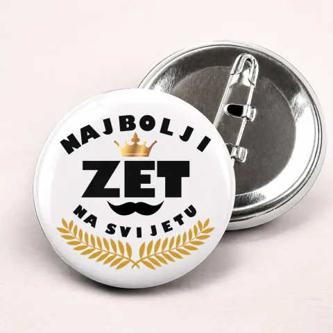 Najbolji zet na svijetu - Bedževi – proizvod sa printom