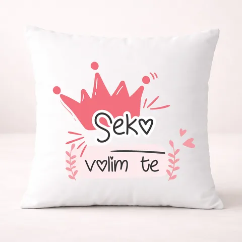 Seko volim te - Jastuk – proizvod sa printom