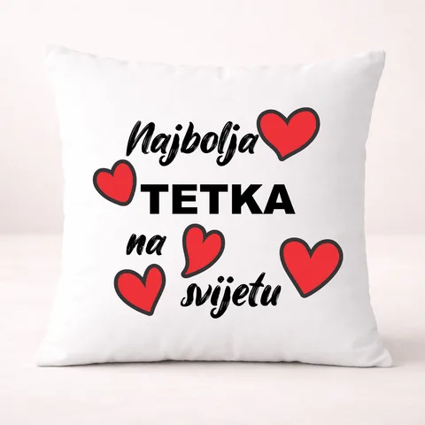 Najbolja tetka na svijetu 2 - Jastuk – proizvod sa printom