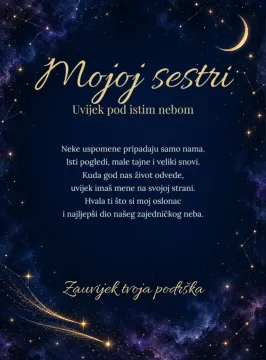 Сестра · Под истим небом · Фото стакло на артиклу