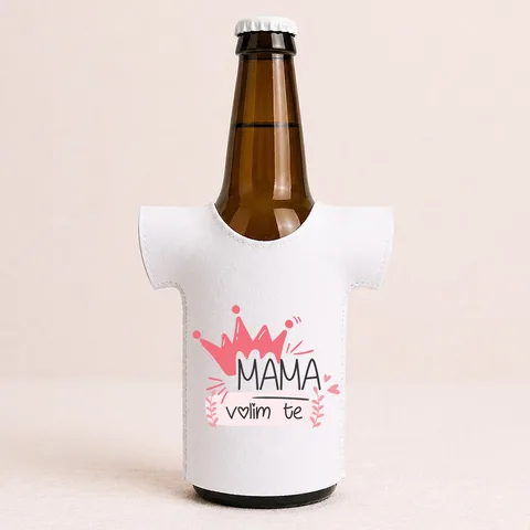 Mama volim te - Majica za flaše – proizvod sa printom