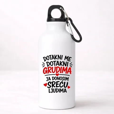 Dotakni me dotakni grudima 1 - Aluminijumska boca – proizvod sa printom