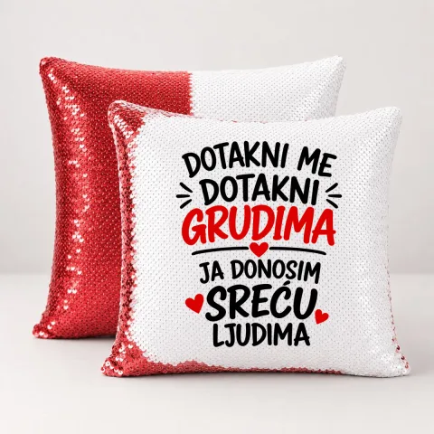 Dotakni me dotakni grudima 1 - Jastuk magični – proizvod sa printom