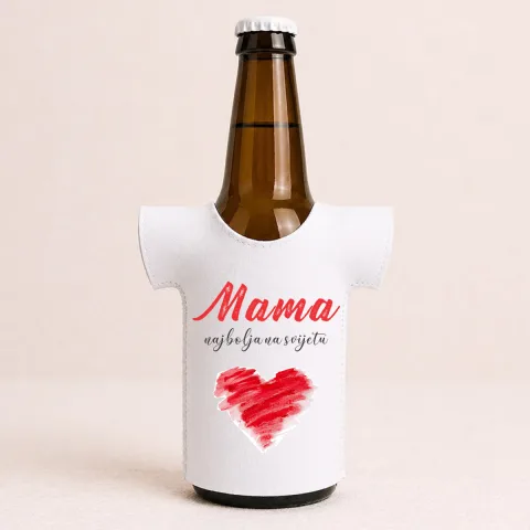 Mama najbolja na svijetu - Majica za flaše – izdelek sa printom