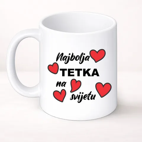 Najbolja tetka - Šolja Classic – proizvod sa printom